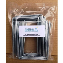 Steel Metal Ground Pegs Pins Staples for Weed Control Fabric Membrane Cover Bevelled End Pack 100
