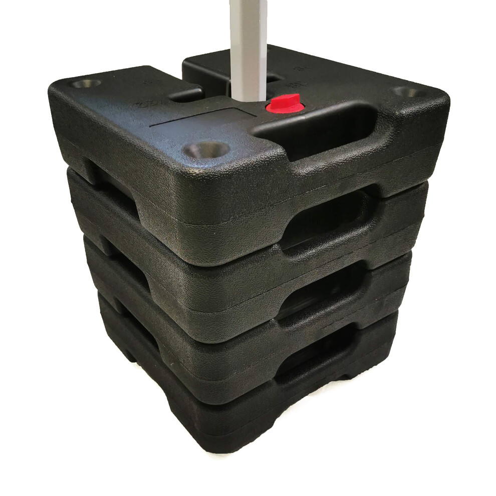 Bulhawk SET OF 4 36KG HEAVY DUTY GAZEBO TENT LEG FOOT WATER WEIGHTS TO FIT 28mm 32mm 38mm 46mm LEG POLE