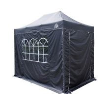 All Seasons Gazebos Heavy Duty, 3x2m Pop up Gazebo with 4 x Fully Waterproof Superior Side Walls Black (3x2SuperiorPackageBlack)