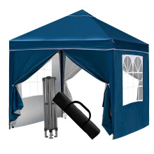 Pop Up Gazebo, Gazebo with Removable Sidewalls, Sturdy Frame, Weather-Resistant Protection, Ideal for Outdoor Events, Parties, and Markets (blue)
