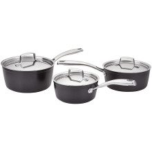 Stellar Rocktanium 3 Piece Saucepan Set with Stainless Steel Lids