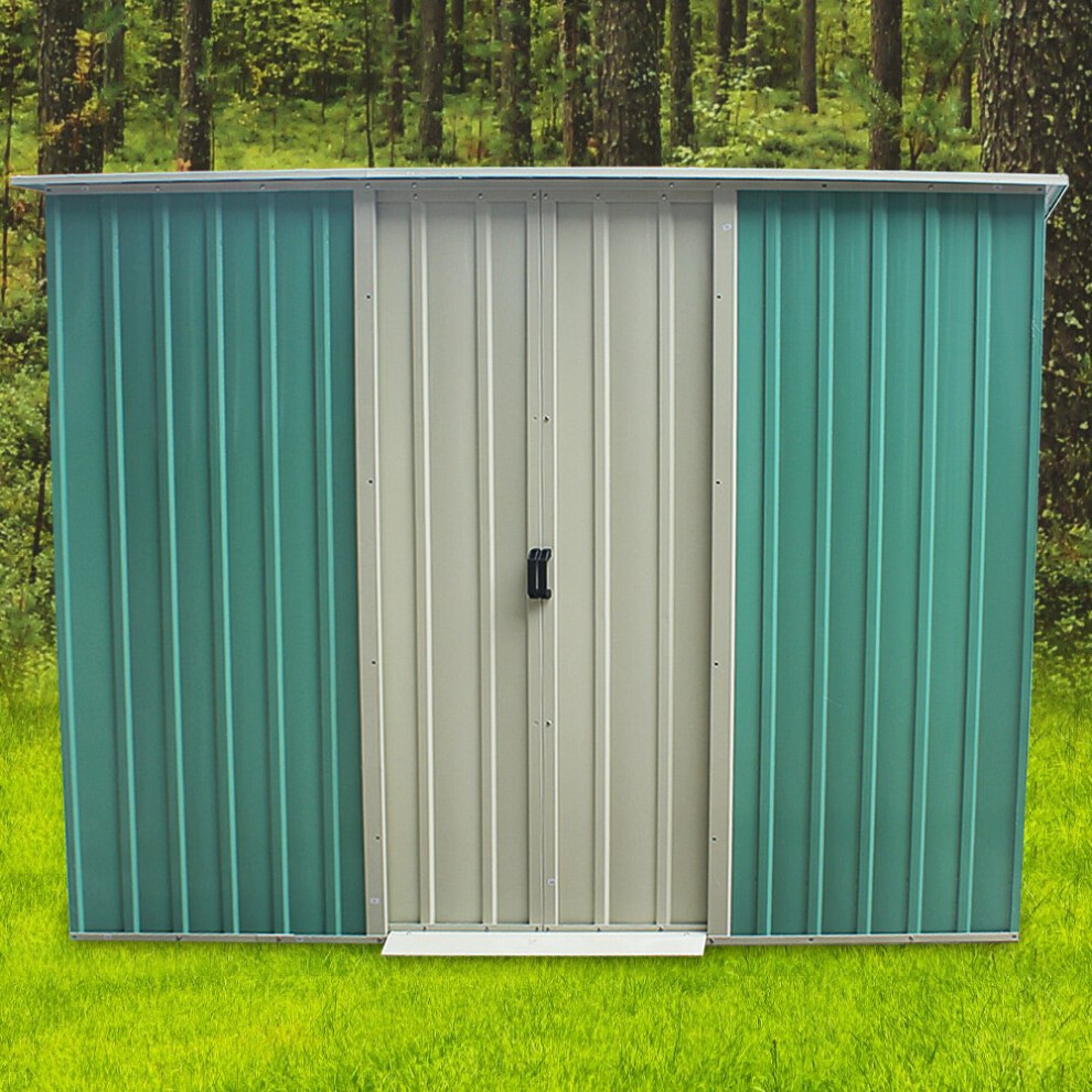 6X4, 8X4, 8X6, 8X8, 10X8 SMetal Outdoor Shed Organizer & Garden Storage Outdoor Garden Tools Storage Shed (8X4FT)