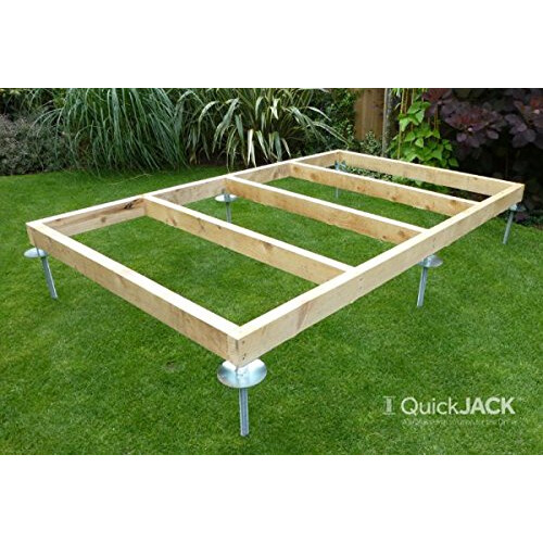 SHED BASE SYSTEM- QUICK JACK FOR SOFT SURFACES- SUITABLE FOR; 8ft x 6ft AND 7ft x 5ft- KIT2 1