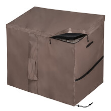 MunteLock Waterproof Garden Shed Cover, Outdoor Storage Box Covers with Quick-Opening Slope Top Compatible with Store It Out Series, 420D Oxford Brown