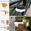 SMY Lighting Solar Gutter Lights Outdoor Upgraded IP55 Waterproof 9-LED Gutter/Fence Lights with Adjustable Bracket 5