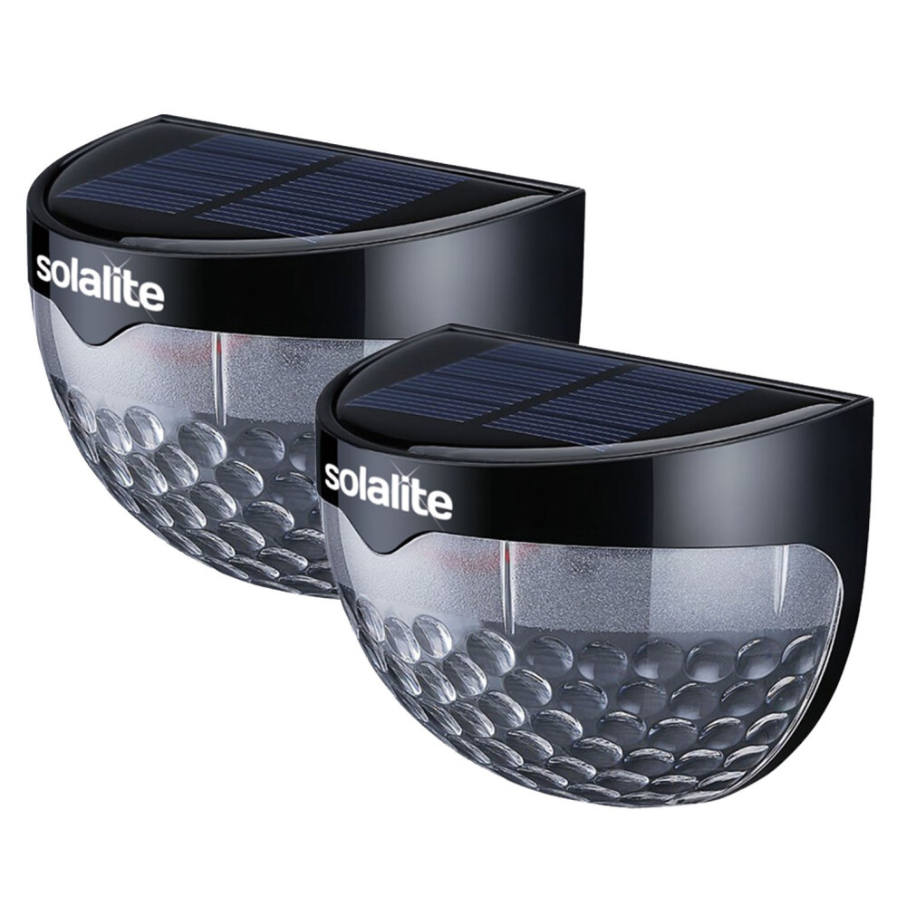 Solalite 6-LED Solar Powered Security Lights - Waterproof IP55 Wireless Outdoor Sensor for Garden, Fence, Pathway, Patio, Yard, Driveway