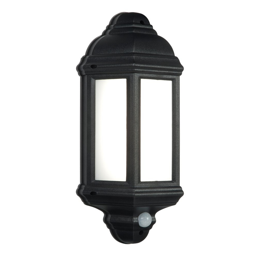 Betta Lighting Outdoor Security Wall Lights ? Outside Lights with Motion Sensor - LED PIR Half Lantern Security Lighting ? IP44 Rated Garden Porch