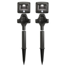 Mr. Beams MB572 Outdoor Wireless Battery-Powered 35 Lumens LED Path Light with Motion Sensor, 2-Pack, Dark Brown