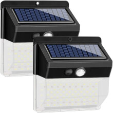 CUQOO 136 LED Motion Sensor Solar Security Lights with 3 Modes ? IP65 Waterproof Motion Sensor Lights Outdoor | 270? Wide Angle Sensor Range | Super