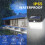 CUQOO 136 LED Motion Sensor Solar Security Lights with 3 Modes ? IP65 Waterproof Motion Sensor Lights Outdoor | 270? Wide Angle Sensor Range | Super 4