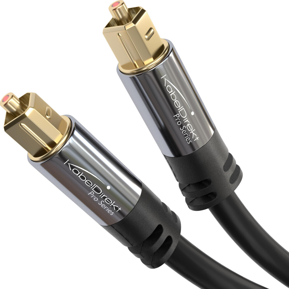 Toslink Cable, Optical Audio Cable ? 5X 1.5M Fibre Optic Lead For Soundbars (Digital S/Pdif, Stereo Systems/Amplifiers/Amps, Home Cinema, Xbox 4260538853240