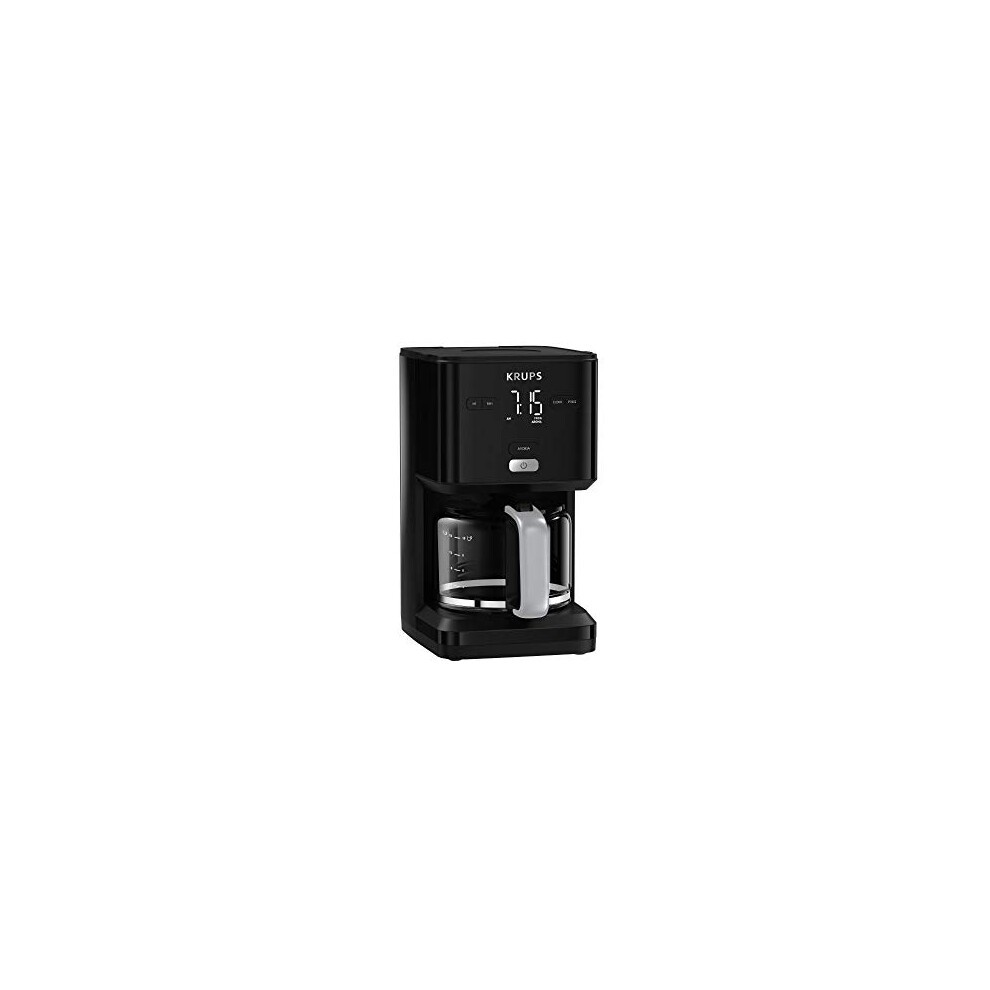 KRUPS KM6008 Smart'n Light Coffee Maker Filter | Intuitive Display | 1.25 Litre Capacity for Up to 15 Cups of Coffee | Automatic Shut-Off Function |