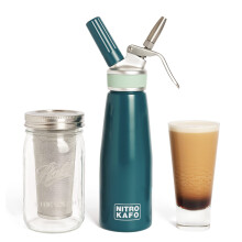 NITRO KAFO 1L Nitro Coffee Maker, Aluminum Nitro Cold Brew Coffee Machine with Special Nitro Diffuser Nozzle & Cold Brew Coffee Maker with Cold Brew