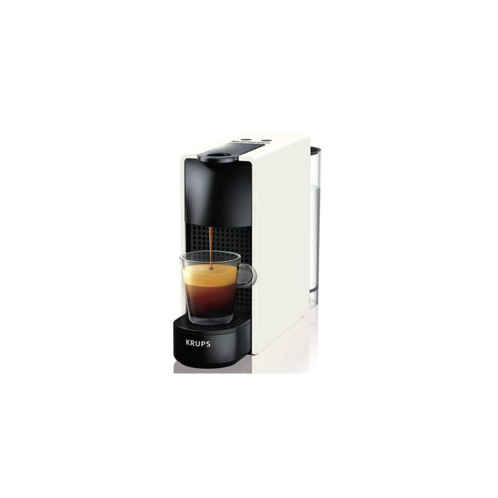 Nespresso YY2912FD Blanche Krups Essenza Mini Pure White Coffee Maker, NC, 1200 W