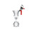 Alessi Alessi Coffee Maker, PA, Aluminium Casting, Red, 3 Cups 4