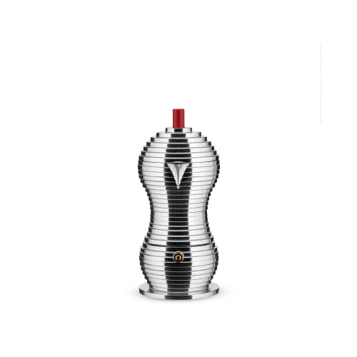 Alessi Alessi Coffee Maker, PA, Aluminium Casting, Red, 3 Cups 1