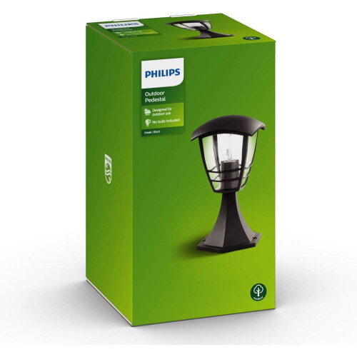 Philips Außenleuchte Creek - Philips - Metall - Schwarz - Gebogenes Design - 1 Halogenlampe 2
