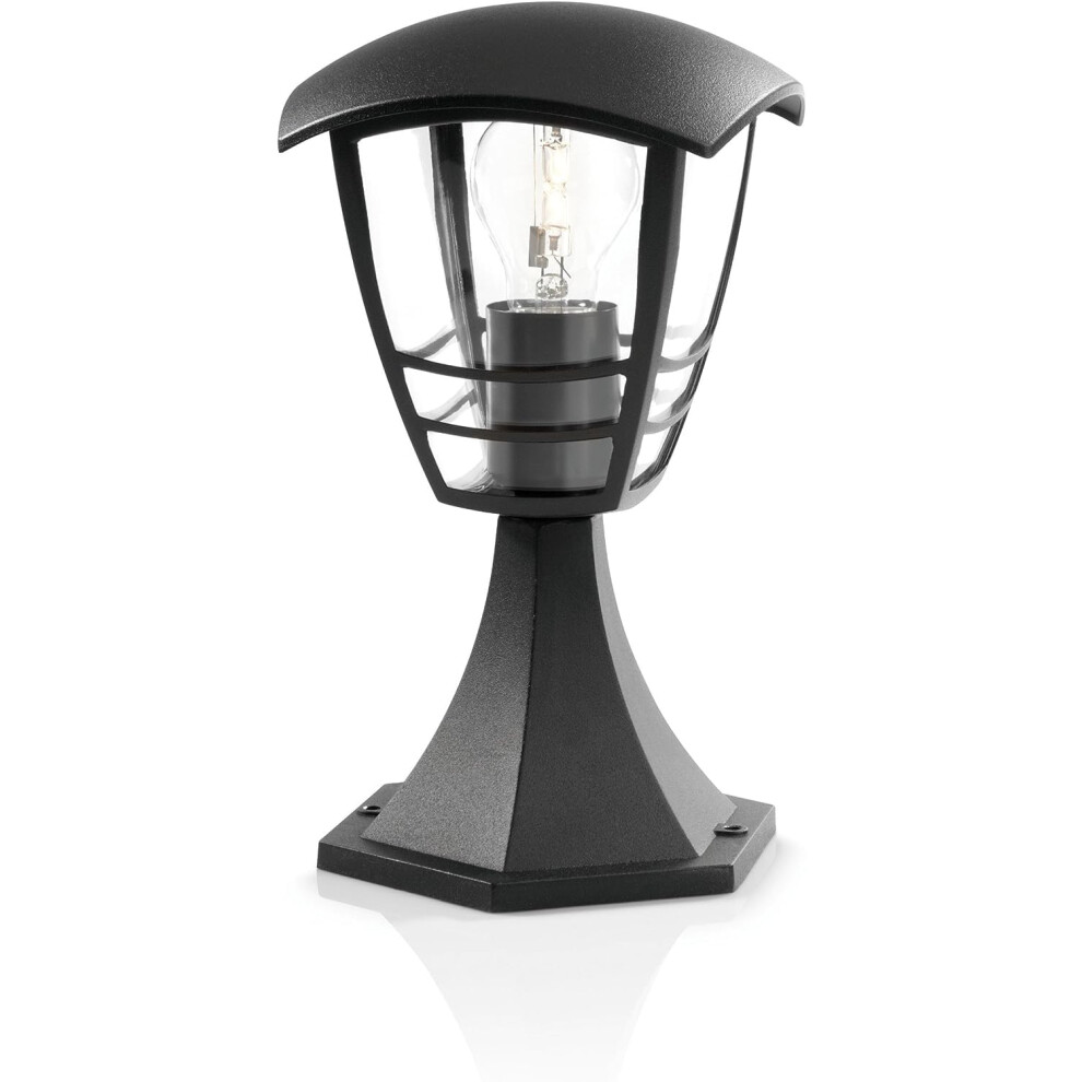 Philips Mygarden Creek Outdoor Pedestal (Requires 1 X 60 W E27 Bulb) Black