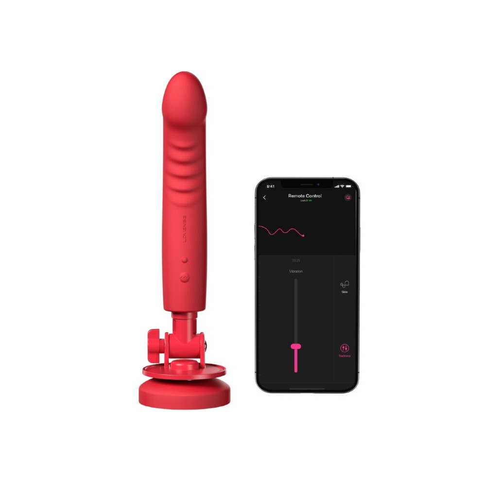 Lovense Mission 2 App-Controlled Touch Sensitive Vibrating Dildo With Suction Cup