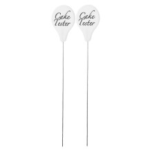 (As show, One size) 2pcs Stainless Steel Cake Testers Baking Tester Bread Testing Needle Cake Probe Kitchen Baking Tool