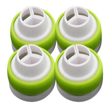 (As show, One size) 4pcs Piping Tip Couplers For Large Size Icing Nozzles Converter Quickly Easily Attach and Swap Piping Tips
