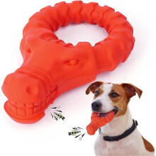 (As show, One size) Squeaky Dog Toys Almost Indestructible Sturdy Durable, Heilwiy Red Toys Large Medium Dogs Aggressive Gift