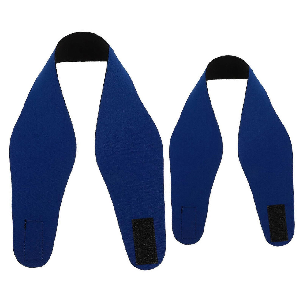 (As show, One size) 2pcs Swimming Headband Neoprene Adjustable Yoga Diving Ears Protection Hair Band for Kids Adult (Blue Sise L and Size M)-image-OPC-PG9N8JR-NEW