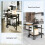 Outsunny Outsunny BBQ Trolley with Foldable Side Table, Movable Barbecue Pizza Table 7