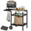 Outsunny Outsunny BBQ Trolley with Foldable Side Table, Movable Barbecue Pizza Table 2