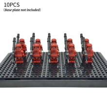 10er Pack Star Wars Sith-Trooper Minifiguren - Klonkrieger Bauklötze, 4,5 cm, ABS-Kunststoff, Sammel- und Dekorationsspielzeug