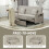 Homcom HOMCOM Reversible L-Shaped Sectional Sofa Bed with Cushions, Beige 7
