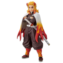 (Rengoku Kyoujurou)Demon Slayer Kibutsuji Muzan PVC Actionfigur Modellspielzeug Wohnkultur Fans Geschenk