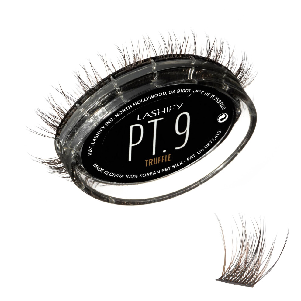 Lashify Plushy Tame 9Mm Gossamer Lashes In Truffle Color, Eenvoudige Diy Nepwimpers Voor Een Volumineuze Maar Toch Natuurlijke Look-image