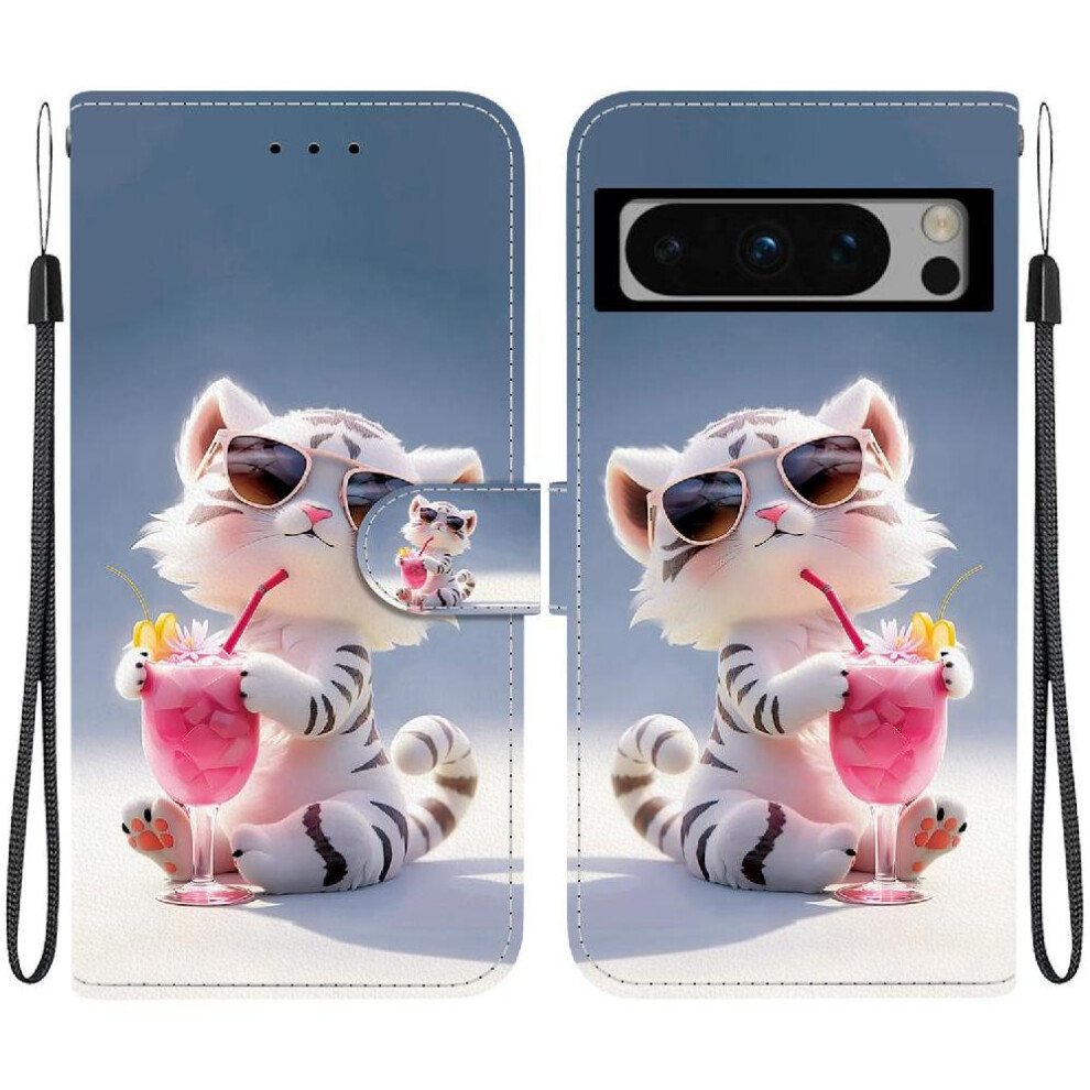 (C5 ) Case For Google Pixel 8 Pro 5G Pattern Cover Flip Leather Wallet Pu Leather 764490299862