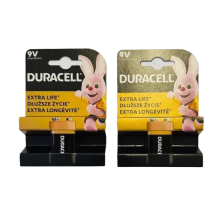 (9V x 2pc) Duracell AA, AAA, D, C, 2032, 9V (LR14 LR20 6LR61 CR2032 Variety) Batteries