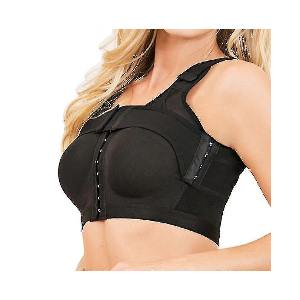 Fitville (X-Large, ) Ladies Breast Support Bra Implant Stabilizer Post Surgery Compression Garment Surgical Posture Corrector Enhancement Bra White