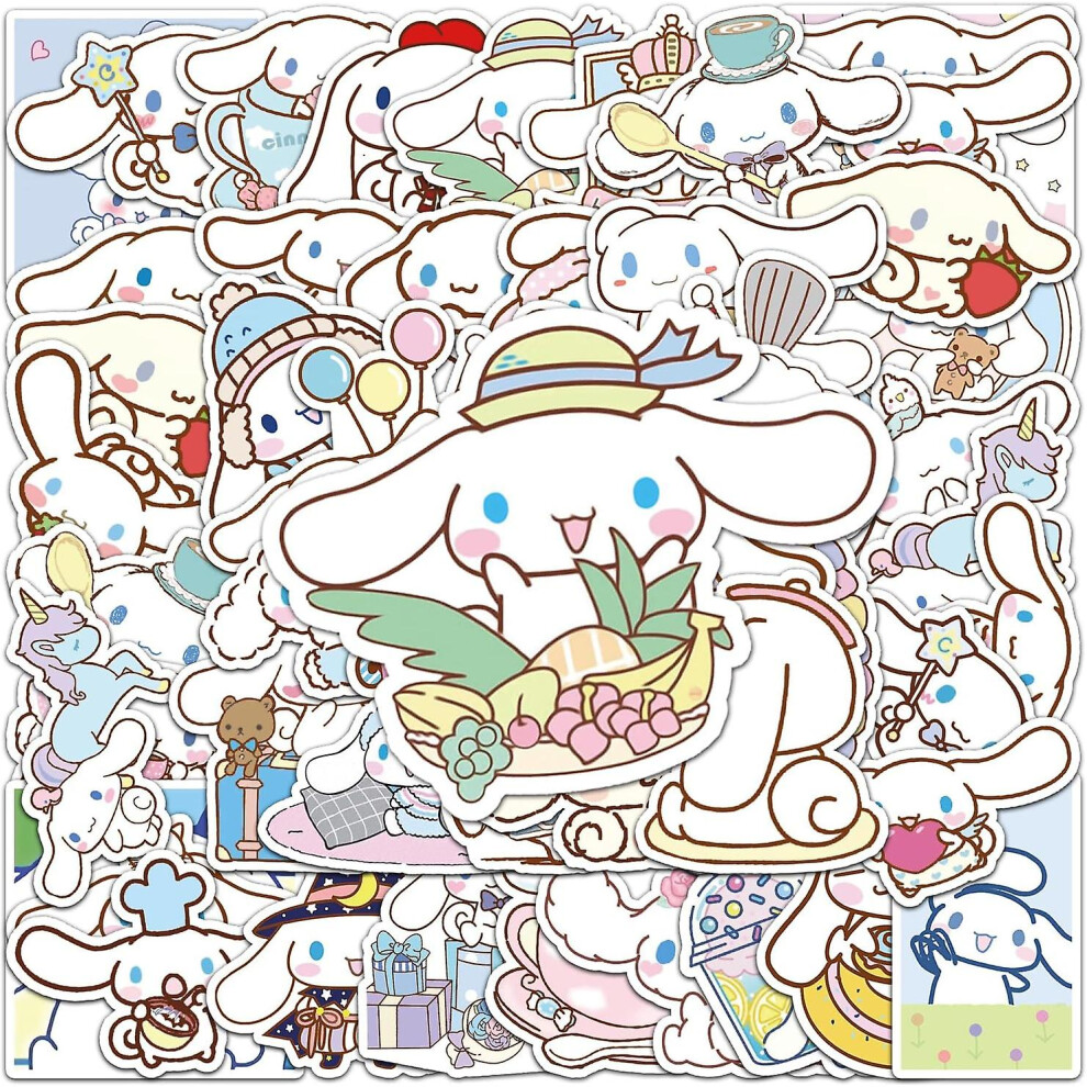 Konhill (As Show, One Size) 50Pcs Cute Animal Stickers For Kids Teens Adults Girls Vinyl Aesthetic Waterproof Stickers For Water Bottles Skateboard Compu Blue