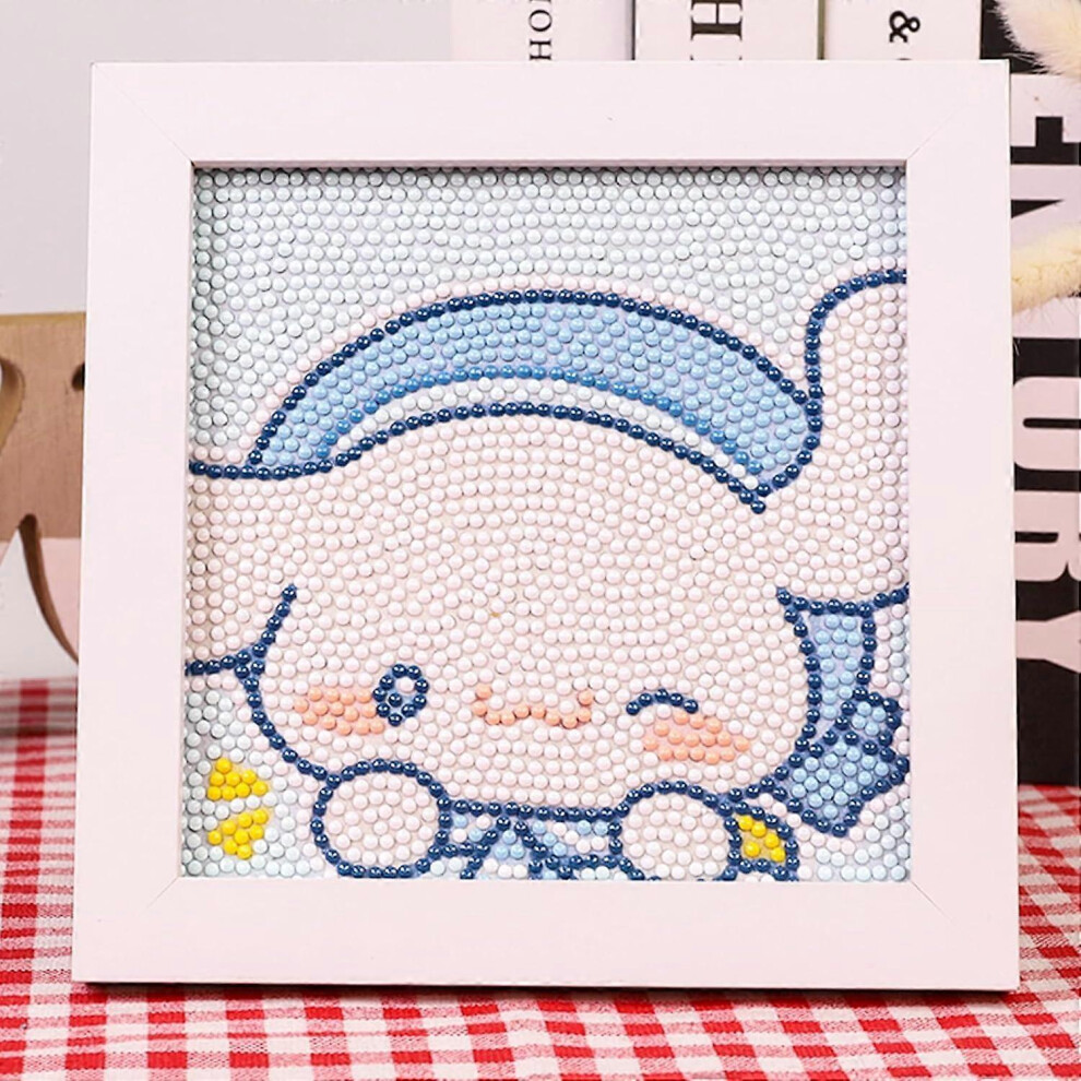 Konhill (As Show, One Size) Cute Anime 5D Diamond Painting Set, Framed Gem Art And Craft Supplies, Cartoon Painting With Diamonds, Diy Kids Paint Supplies (Ci