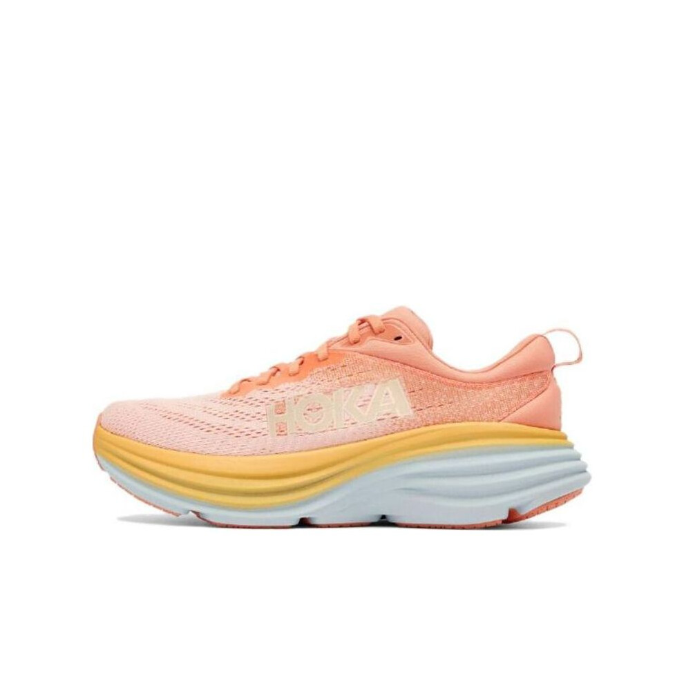 (UK8) HOKA ONE ONE Bondi 8 Shell Coral Peach Parfait Womens Men's Adult Kids