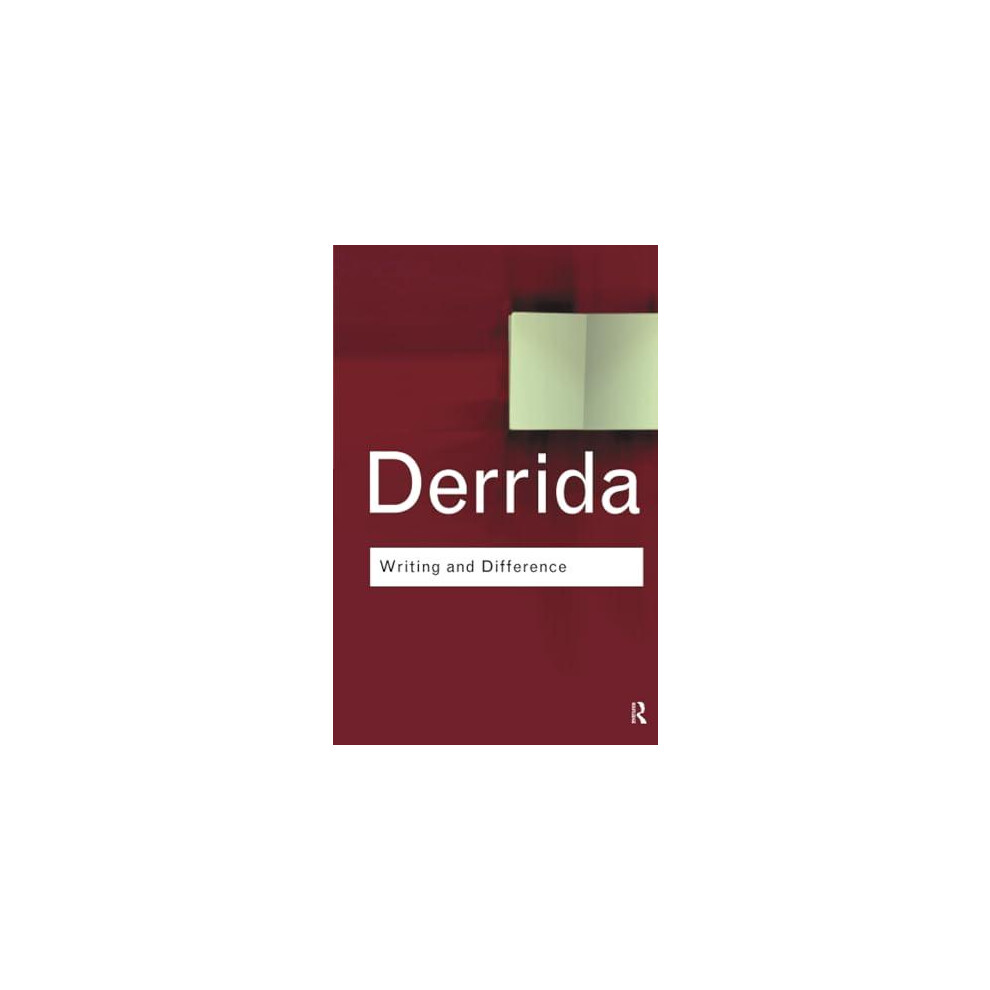 Riachristiecollections Writing And Difference By Jacques Derrida Paperback Book