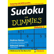Sudoku For Dummies Volume 2 by Edmund Crosswords Ltd James Paperback B