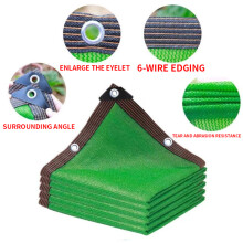 (green, 2x3m) 12PIN Black green Sunshade Net Shading 85~90% Plant Greenhouse Cover Mesh Fence Privacy Screen