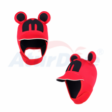(mouse1, One Size) Adult Sunscreen Ultraviolet Diving Cap Cartoon Diving Winter Swimming Snorkeling diving hood for Male and Female Children