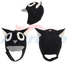 (menmen2, One Size) Adult Sunscreen Ultraviolet Diving Cap Cartoon Diving Winter Swimming Snorkeling diving hood for Male and Female Children