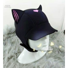 (cat 1, One Size) Adult Sunscreen Ultraviolet Diving Cap Cartoon Diving Winter Swimming Snorkeling diving hood for Male and Female Children