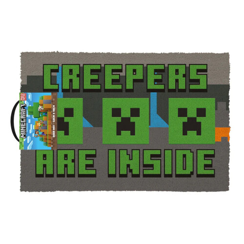 Minecraft Minecraft Creepers Are Inside Coir Door Mat