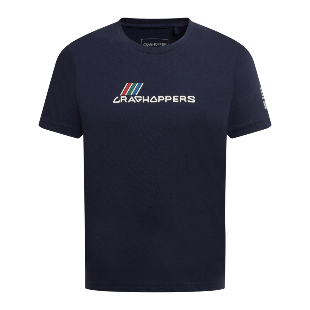 (13 Years, Blue Navy) Craghoppers Childrens/Kids Ellis Logo Short-Sleeved T-Shirt