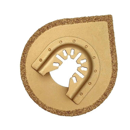 2pc Oscillating Multitool Triangle Carbide Rasp Saw Blade Grind Blade Water Droplet Shaped Grinding Disc Trimming Blade 1