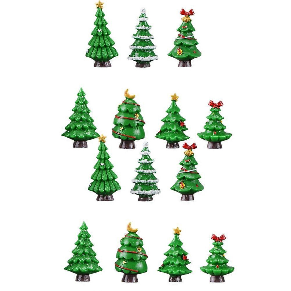 Mini Christmas Tree Desktop Artificial Christmas Tree Ornaments Decoration Miniature Ornaments