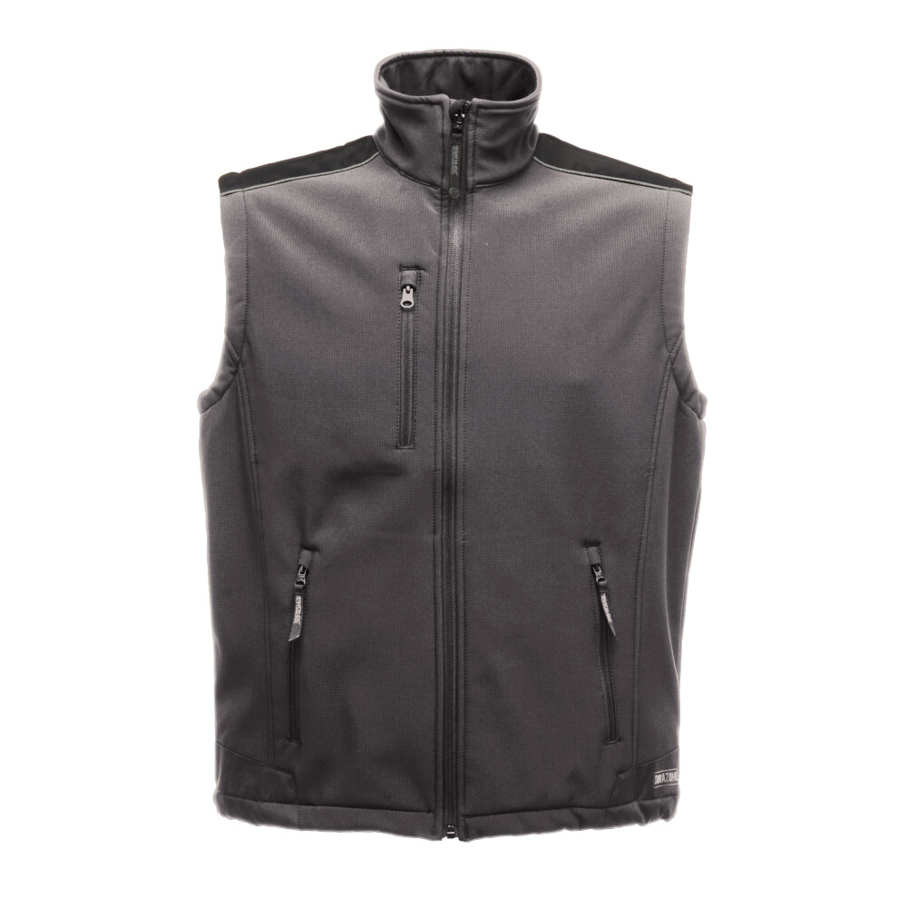 (XXXL, Seal Grey/Black) Regatta Great Outdoors Mens Sandstorm Sleeveless Zip Up Bodywarmer